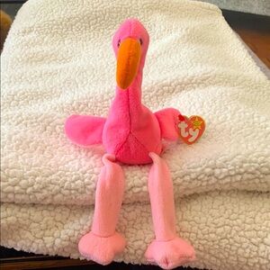 Ty Beanie Baby Pinky the Flamingo 1995 (Rare Collectable)